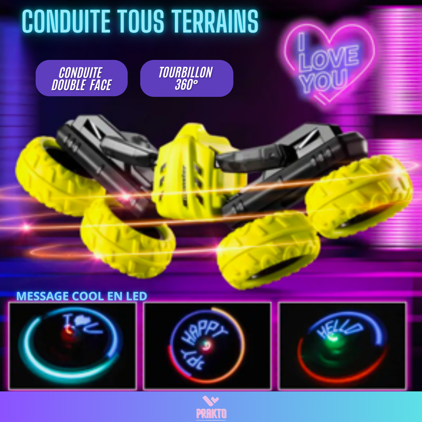 Voiture SPEED RACER 360 LED