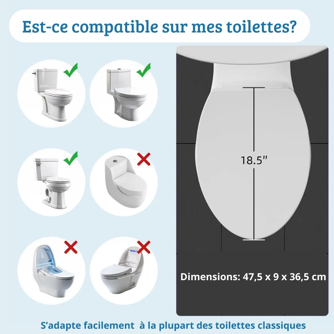 Abattant WC - Bidet japonais AQUALUX