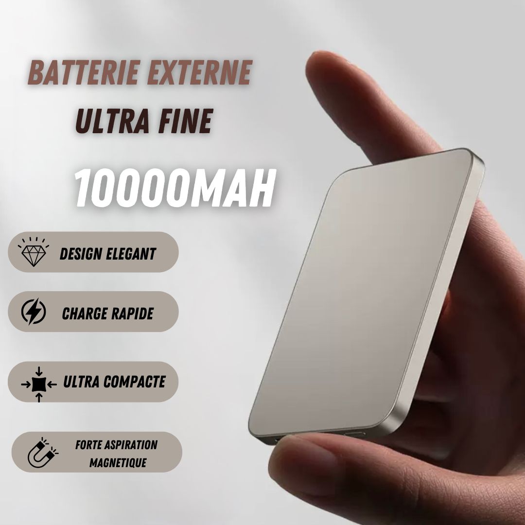 Batterie Externe Magnétique Ultra Plate 10 000mAh